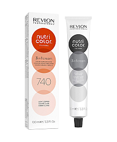 Revlon Professional Nutri Color Filters - Прямой краситель без аммиака, оттенок 740 Медный, 100 мл